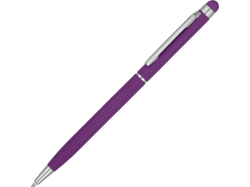 Ручка-стилус шариковая Jucy Soft с покрытием soft touch, фиолетовый (Р)