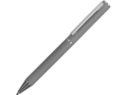 Ручка металлическая soft-touch шариковая Stone, серый/серебристый