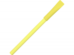 Ручка картонная с колпачком Recycled, желтый
