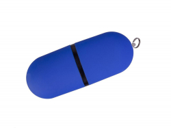 USB-флешка на 64 ГБ 3.0 USB, с покрытием soft-touch, синий