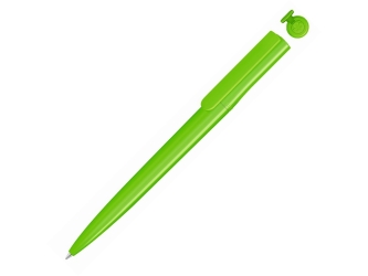 Ручка шариковая пластиковая RECYCLED PET PEN switch, синий, 1 мм, зеленое яблоко