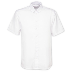Рубашка мужская с коротким рукавом Collar, белая, размер 54; 188