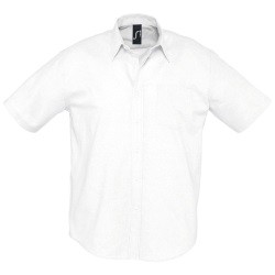 Рубашка мужская с коротким рукавом Brisbane белая, размер M