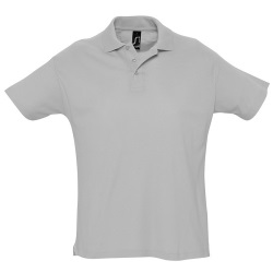 Рубашка поло мужская SUMMER II, серый меланж, S, 85% хлопок, 15% вискоза, 170 г/м2