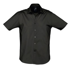 Рубашка мужская "Broadway", черный_XXL, 97% х/б, 3% п/э, 140г/м2