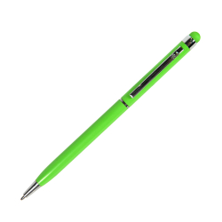 TOUCHWRITER, ручка шариковая со стилусом для сенсорных экранов, светло-зеленый/хром, металл