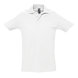 Рубашка поло мужская SPRING II,белый,4XL,100% хлопок, 210/м2