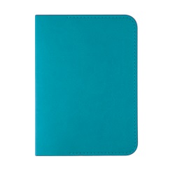 Обложка для паспорта "Impression", 10*13,5 см, PU, голубой с серым