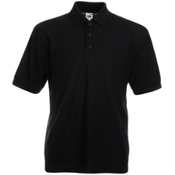 Рубашка поло мужская "65/35 Polo", черный_2XL, 65% п/э, 35% х/б, 180 г/м2