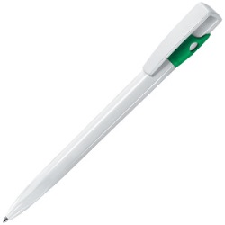 KIKI, ручка шариковая, ярко-зеленый/белый, пластик