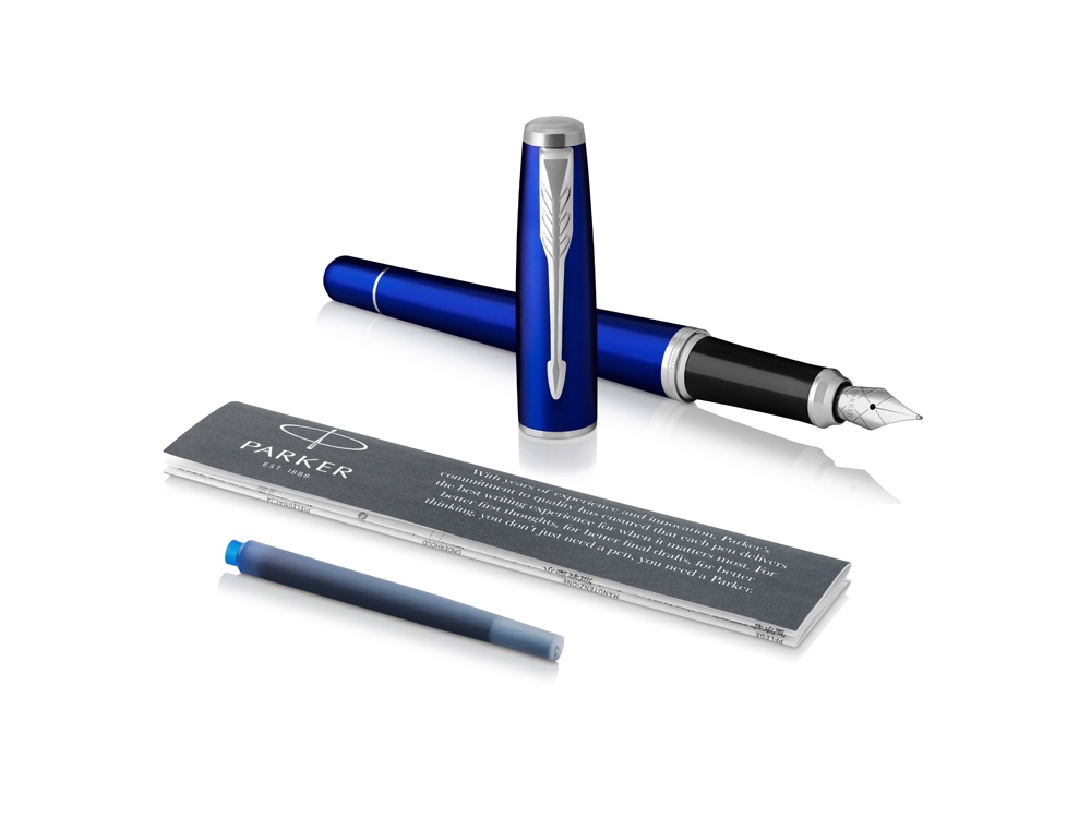 Ручка перьевая Parker Urban Core Nighsky Blue CT, синий/серебристый