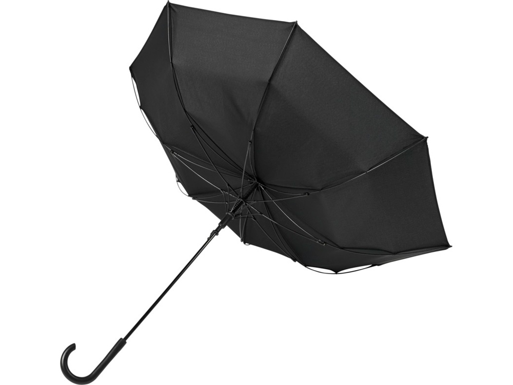 Ветрозащитный автоматический цветной зонт Kaia 23, черный