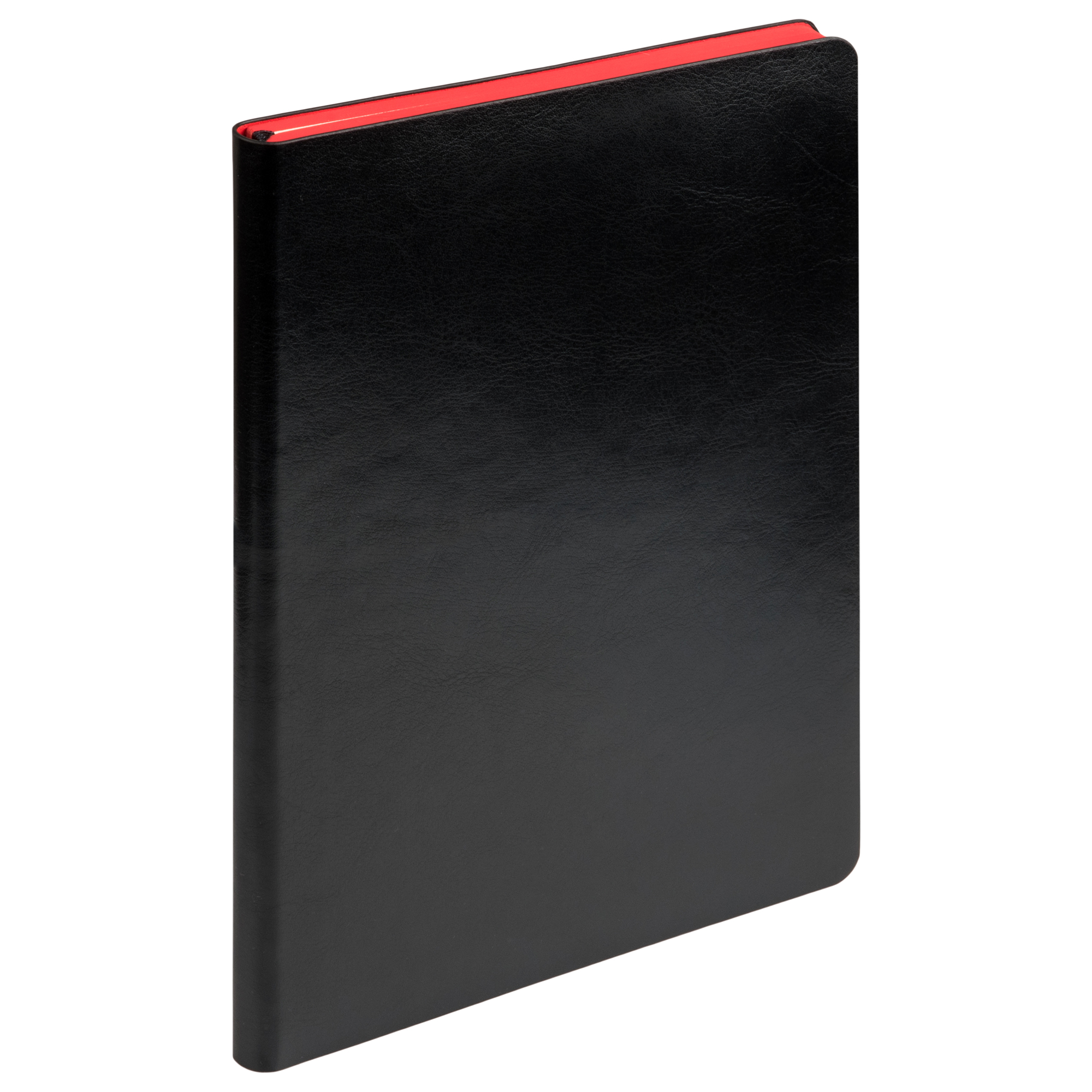 Ежедневник недатированный, Portobello Trend, River side, 145х210, 256 стр, черный/красный, (красный срез)