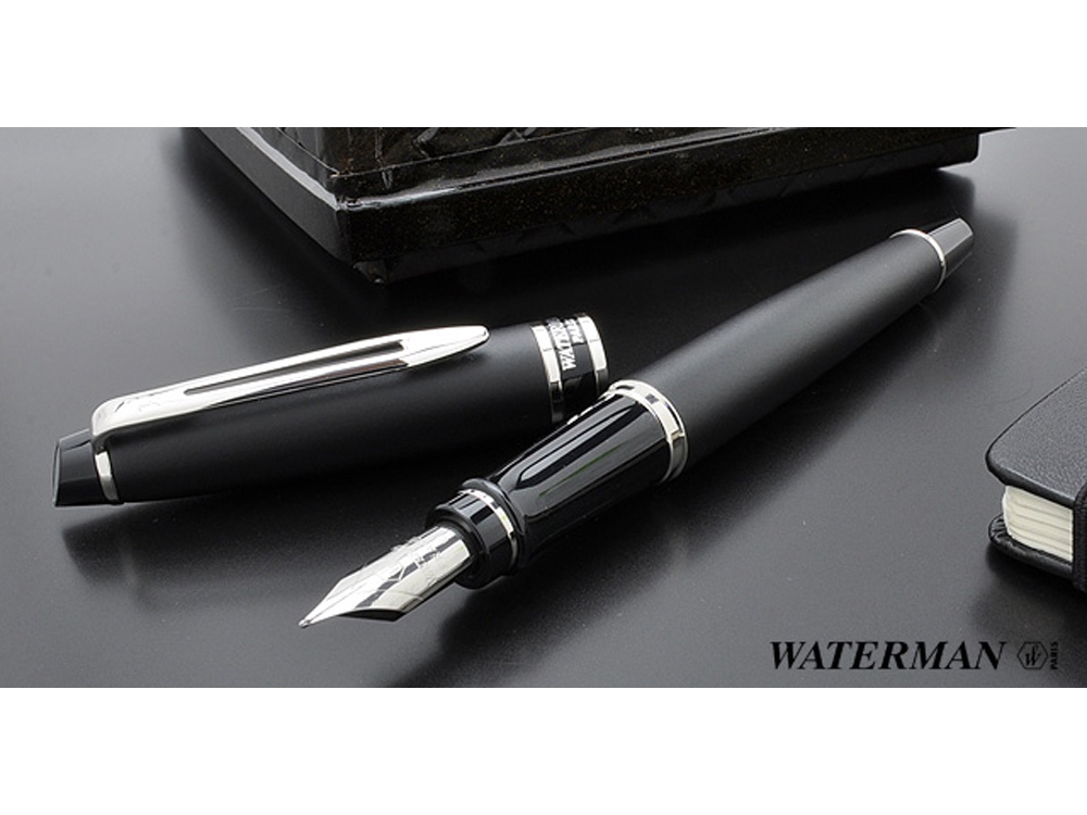 Перьевая ручка Waterman Expert 3, цвет: Matte Black CT, перо: F