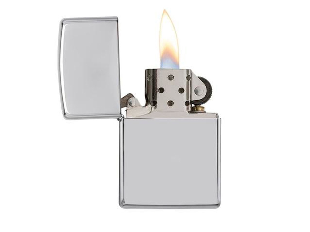 Зажигалка ZIPPO Armor™ c покрытием High Polish Chrome, латунь/сталь, серебристая, 38x13x57 мм