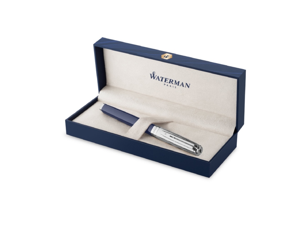 Перьевая ручка Waterman Exception22 SE deluxe цвет: Blue CT, перо: F, в подарочной упаковке