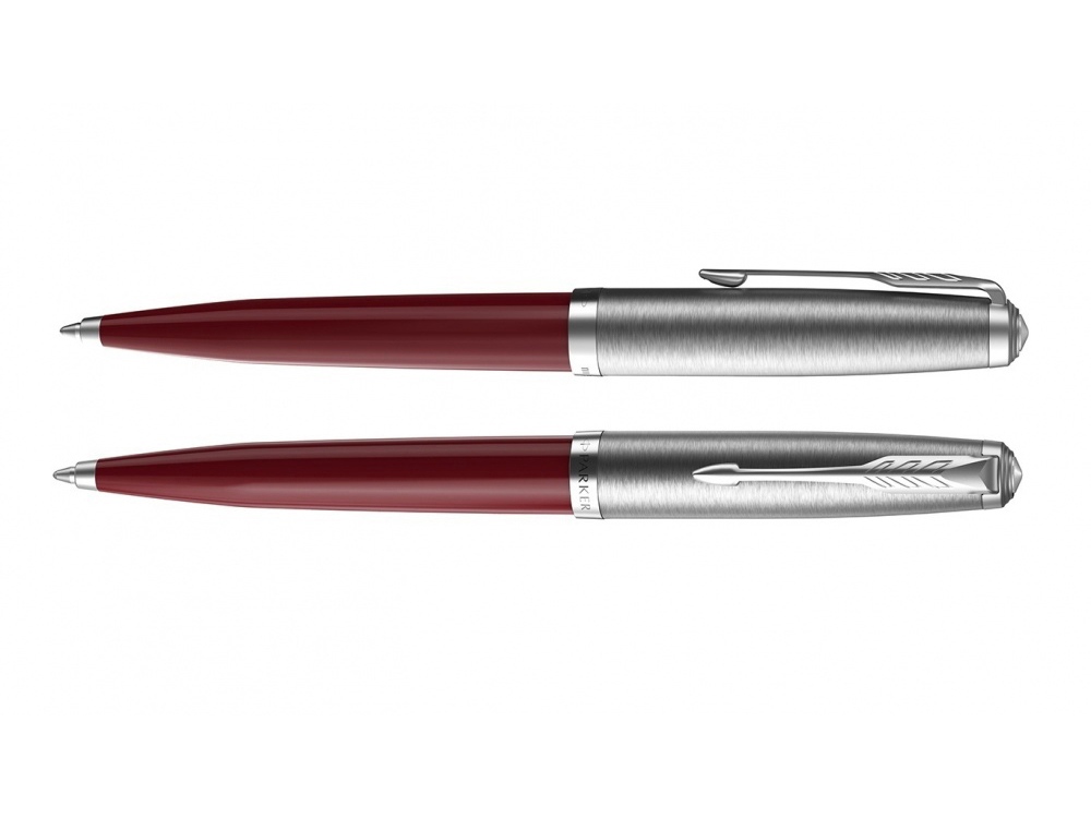 Шариковая ручка Parker 51 CORE BURGUNDY CT, стержень: M, цвет чернил: black, в подарочной упаковке.