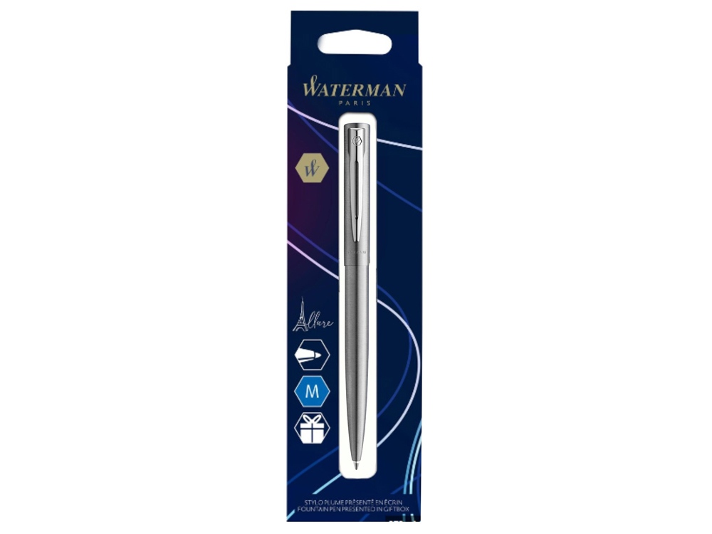 Шариковая ручка Waterman GRADUATE ALLURE, цвет: Chrome Stainless Steel