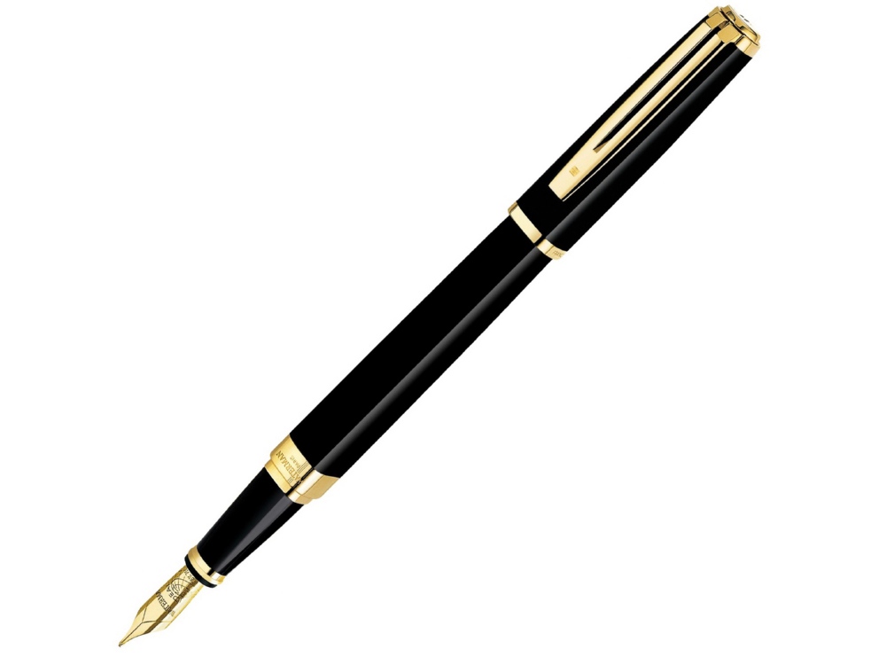 Перьевая ручка Waterman Exception, цвет: Slim Black GT, перо: F