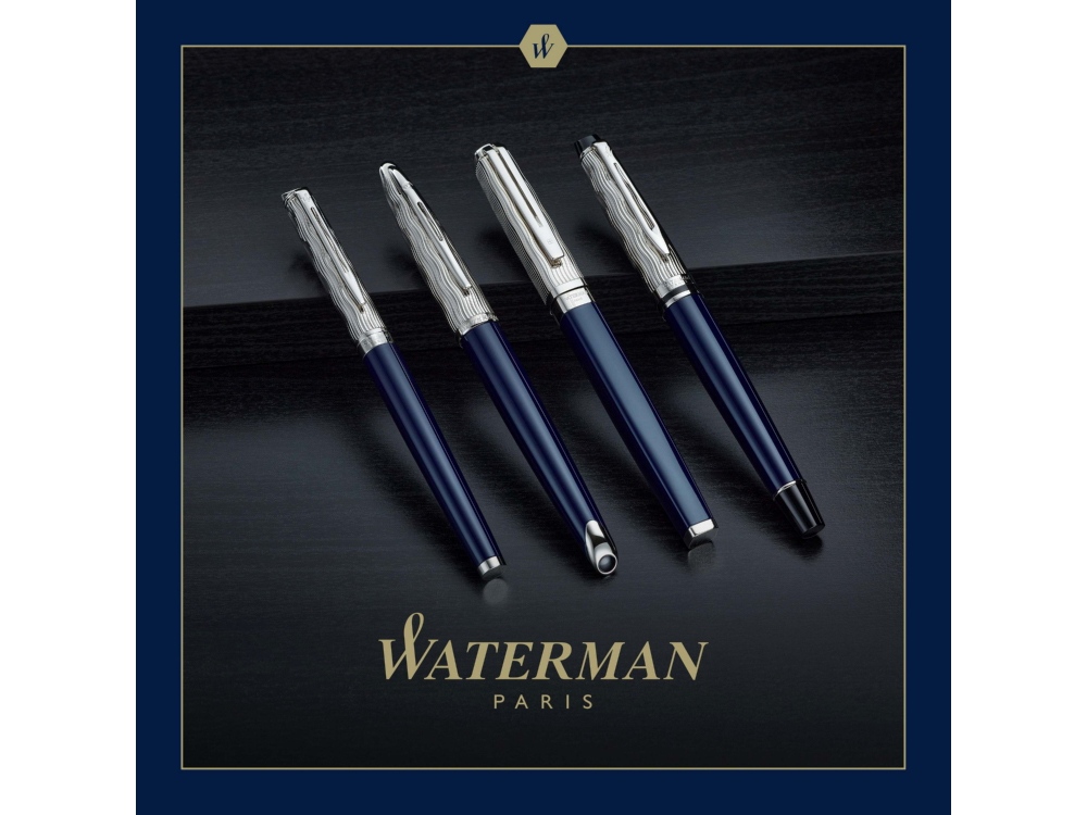 Перьевая ручка Waterman Expert22 SE deluxe Blue CT, перо: F, цвет: Blue, в подарочной упаковке