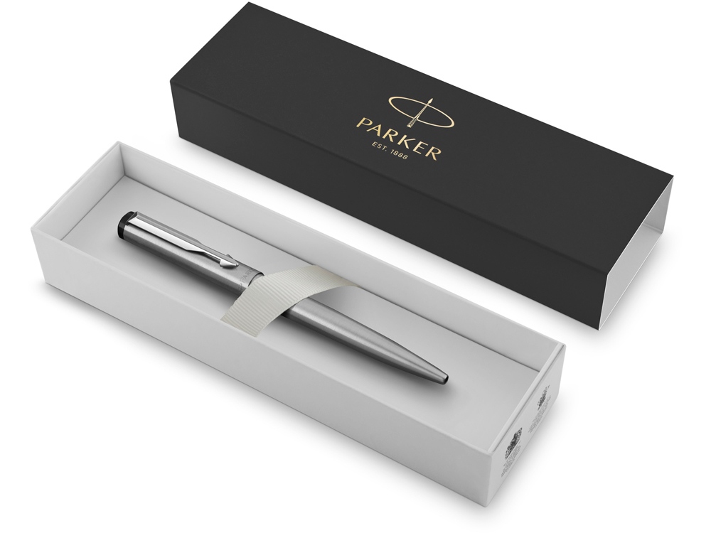 Ручка шариковая Parker Vector Standard T01 Stainless Steel CT, серебристый