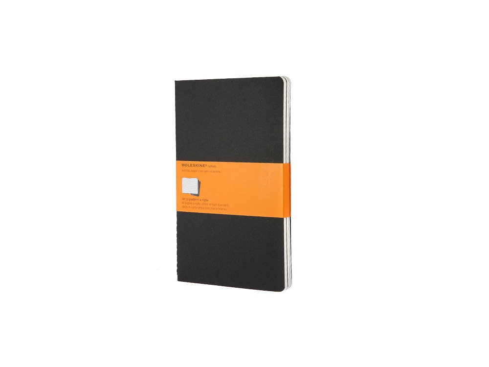 Записная книжка Moleskine Cahier (в линейку, 3 шт.), Large (13х21см), черный