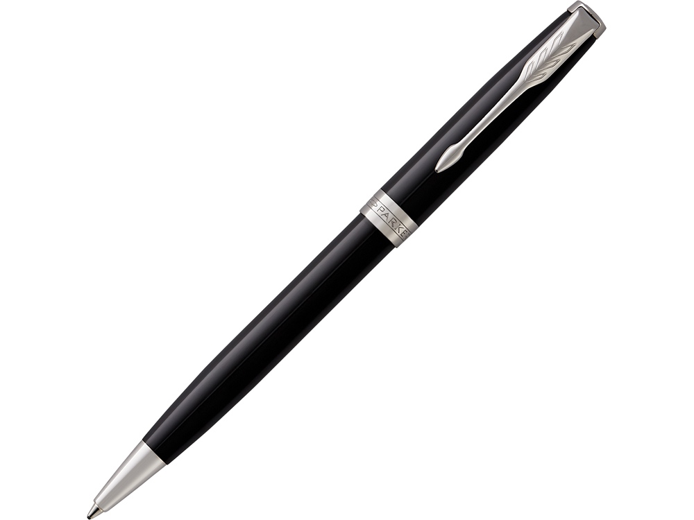 Ручка шариковая Parker Sonnet Core Black Lacquer CT, черный/серебристый