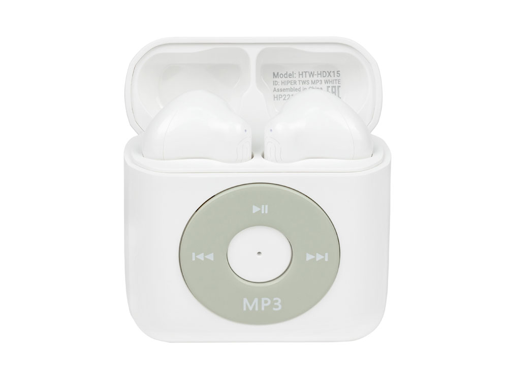 Беспроводные наушники HIPER TWS MP3 (HTW-HDX15), белый