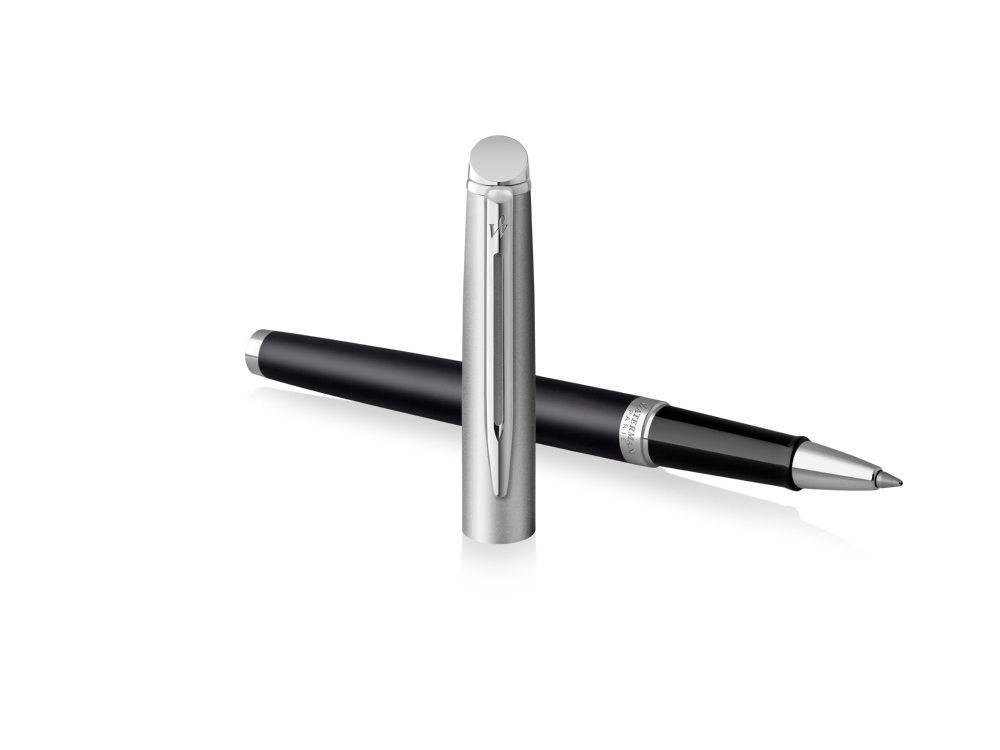 Ручка роллер Waterman Hemisphere Entry Point Stainless Steel with Black Lacquer в подарочной упаковк