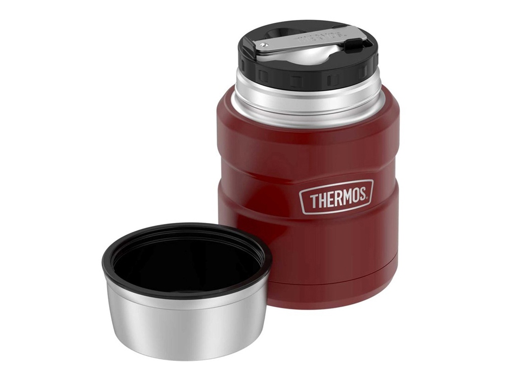 Термос из нерж. стали с ложкой тм THERMOS SK3000 MRR 0,47L