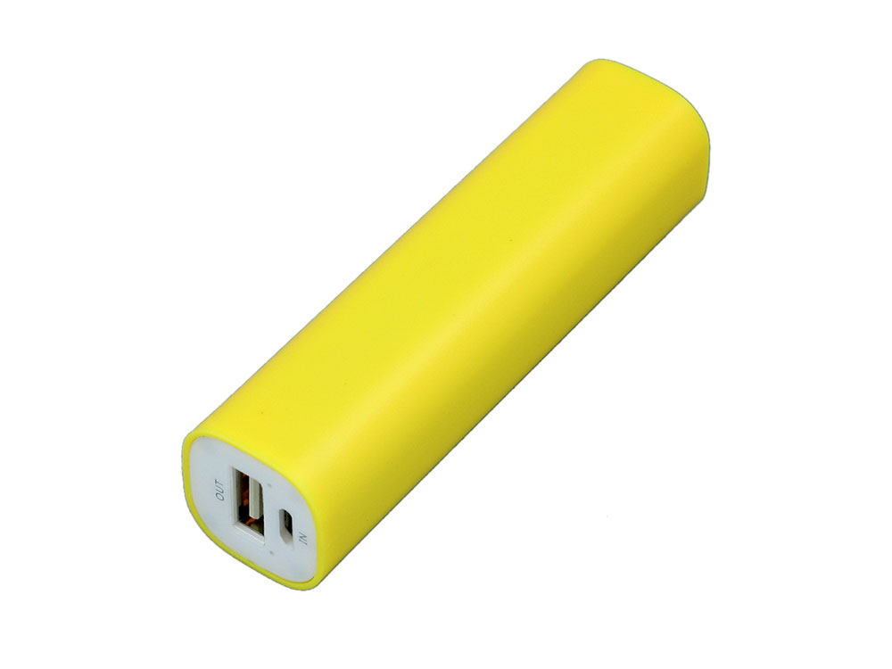 PB030 Универсальное зарядное устройство power bank  прямоугольной формы. 2600MAH. Желтый