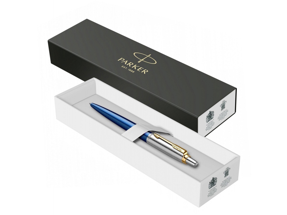 Шариковая ручка Parker Jotter SE 135 Lacquer Blue St.Steel GT, стержень: M, цвет чернил : blue, в подарочной упаковке