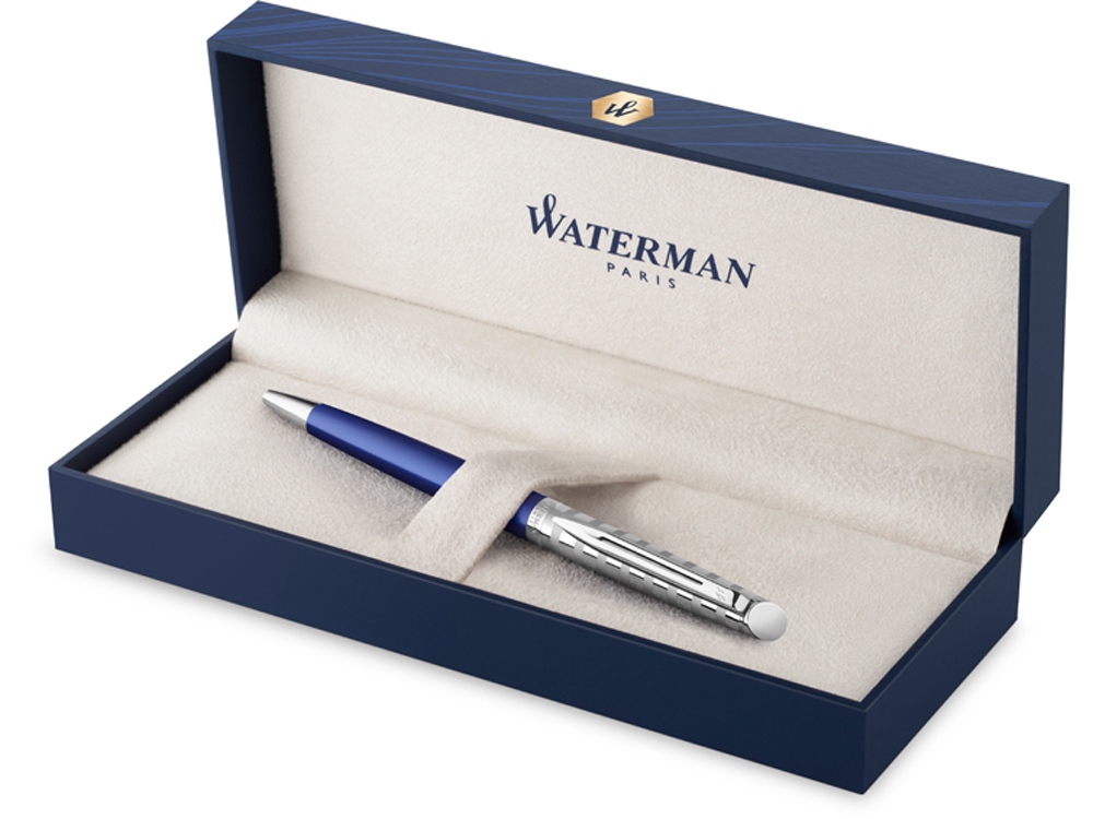 Шариковая ручка Waterman Hemisphere French riviera Deluxe BLU LOUNGE в подарочной коробке