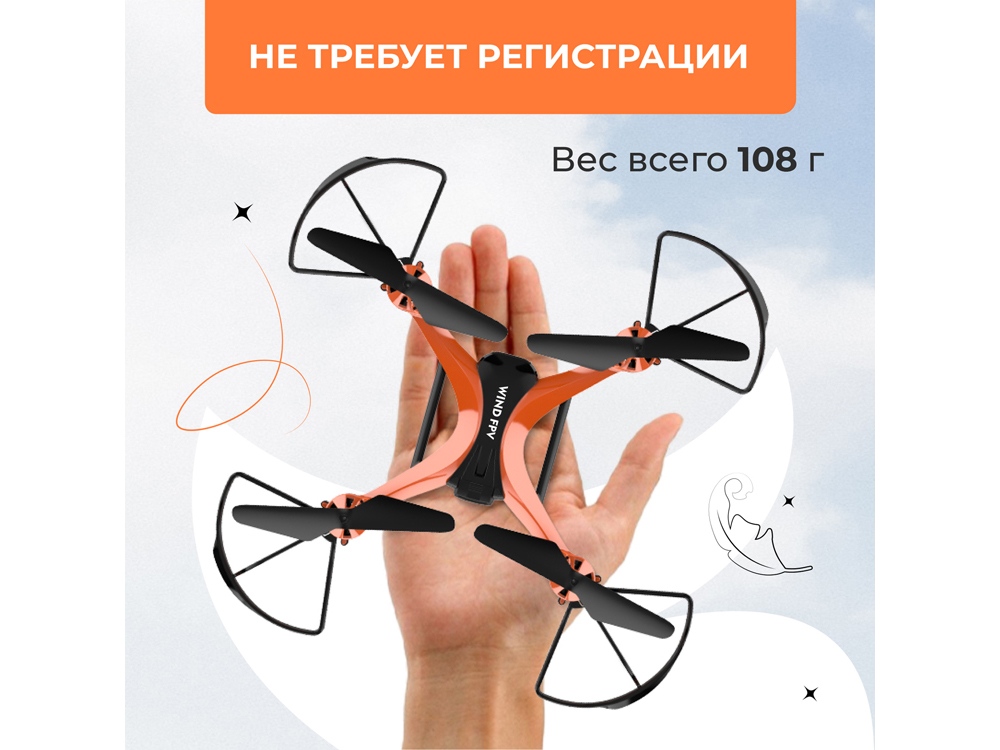 Радиоуправляемый квадрокоптер HIPER WIND FPV