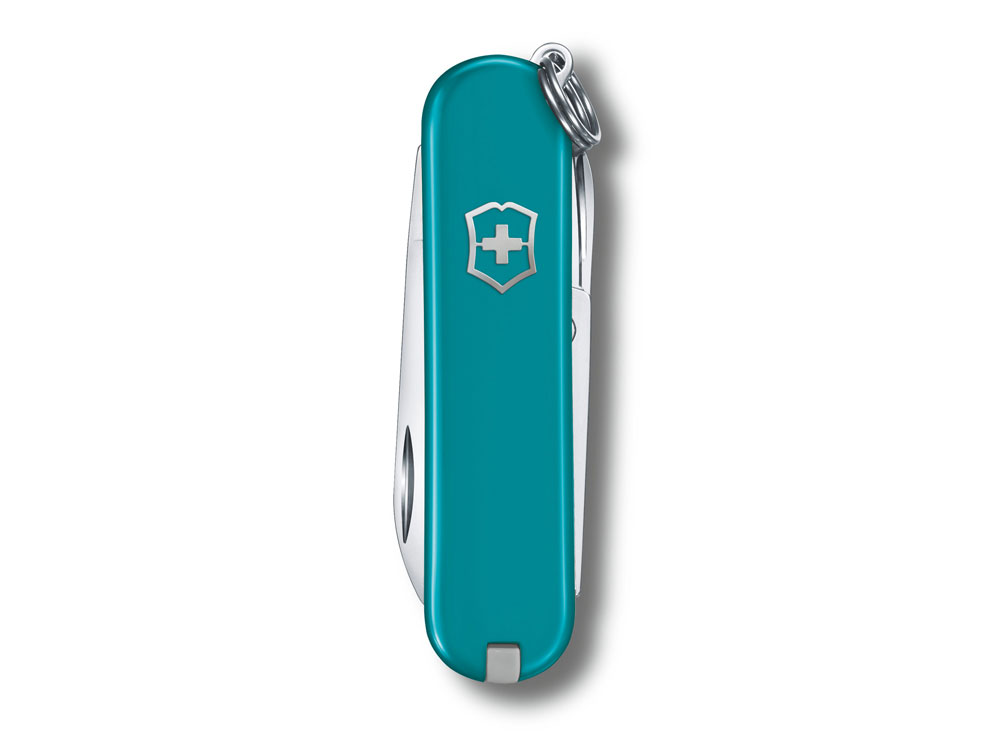 Нож-брелок VICTORINOX Classic SD Colors Mountain Lake, 58 мм, 7 функций, тёмно-бирюзовый