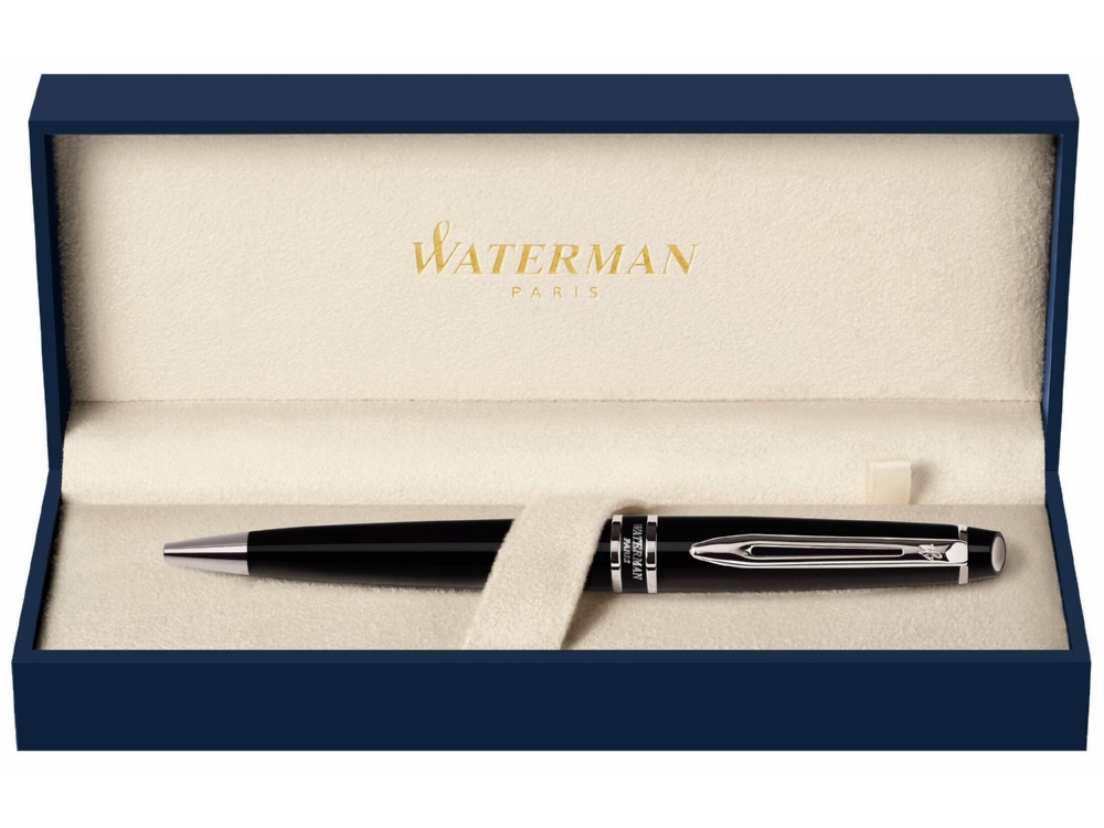 Шариковая ручка Waterman Expert 3, цвет: Black CT, стержень: Mblu