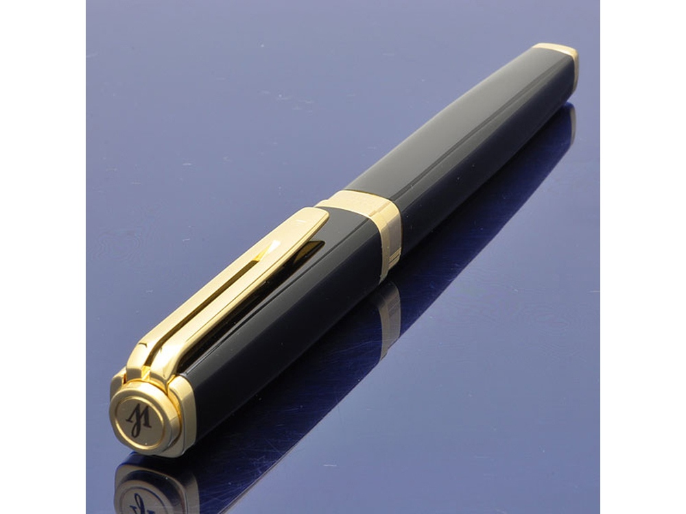 Перьевая ручка Waterman Exception, цвет: Slim Black GT, перо: F