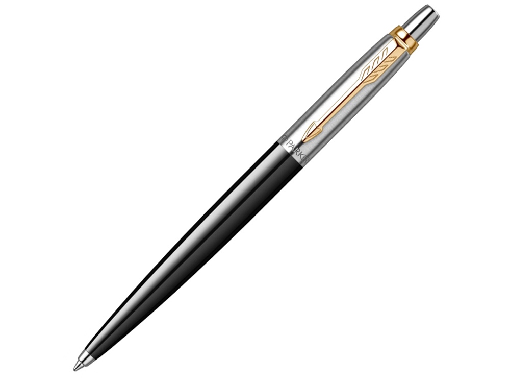 Шариковая ручка Parker Jotter K160, цвет: Black/GT, стержень: F, цвет чернил: blue, в подарочной упаковке.