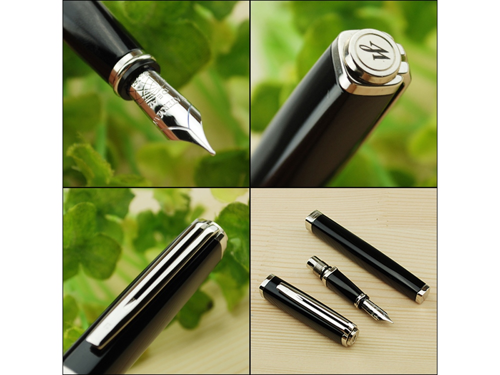 Перьевая ручка Waterman Exception, цвет: Slim Black ST, перо: F (FF)