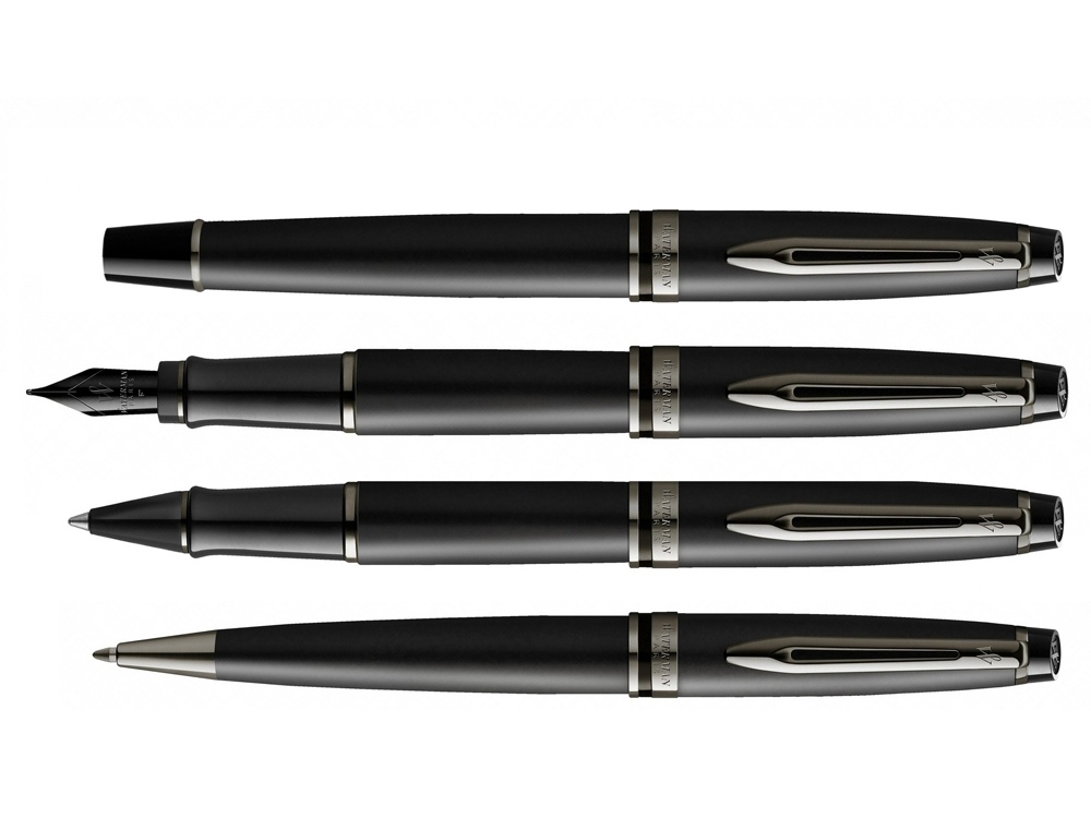 Ручка-роллер Waterman Expert Black F BLK в подарочной упаковке