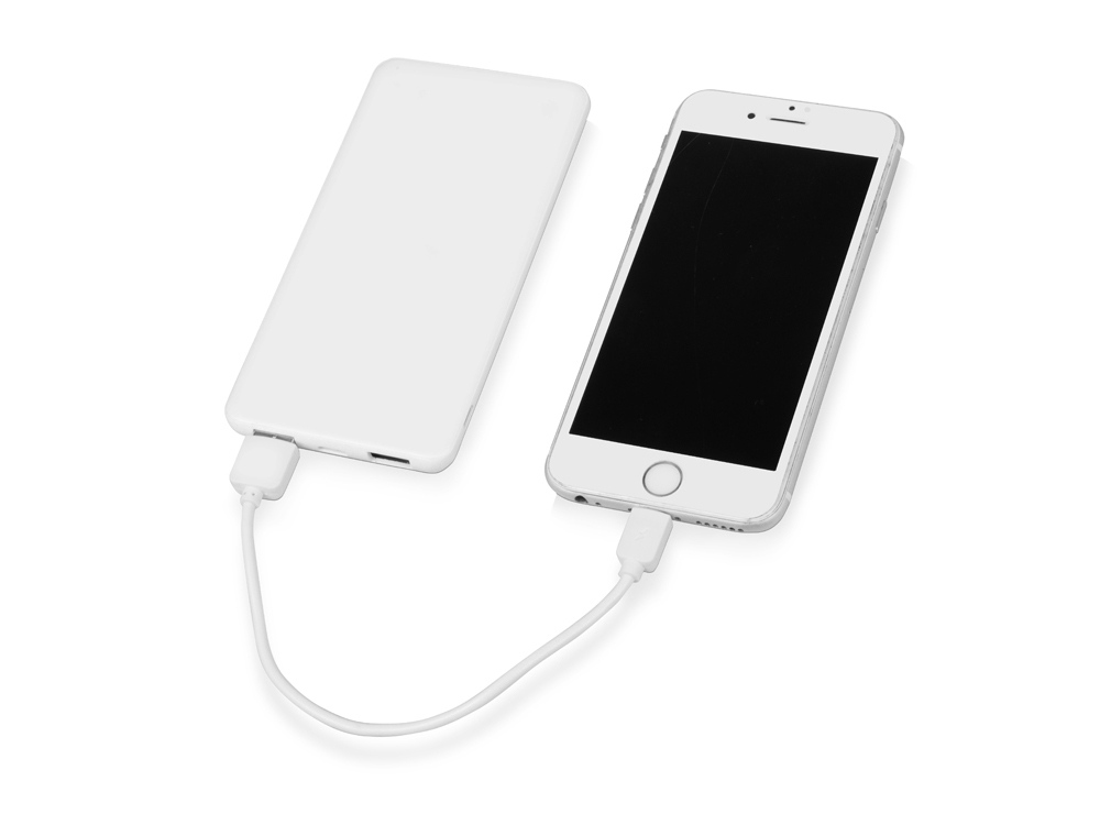 Портативное зарядное устройство Blank с USB Type-C, 5000 mAh, белый