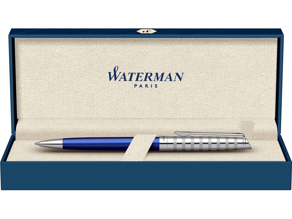 Шариковая ручка Waterman Hemisphere French riviera Deluxe BLU LOUNGE в подарочной коробке