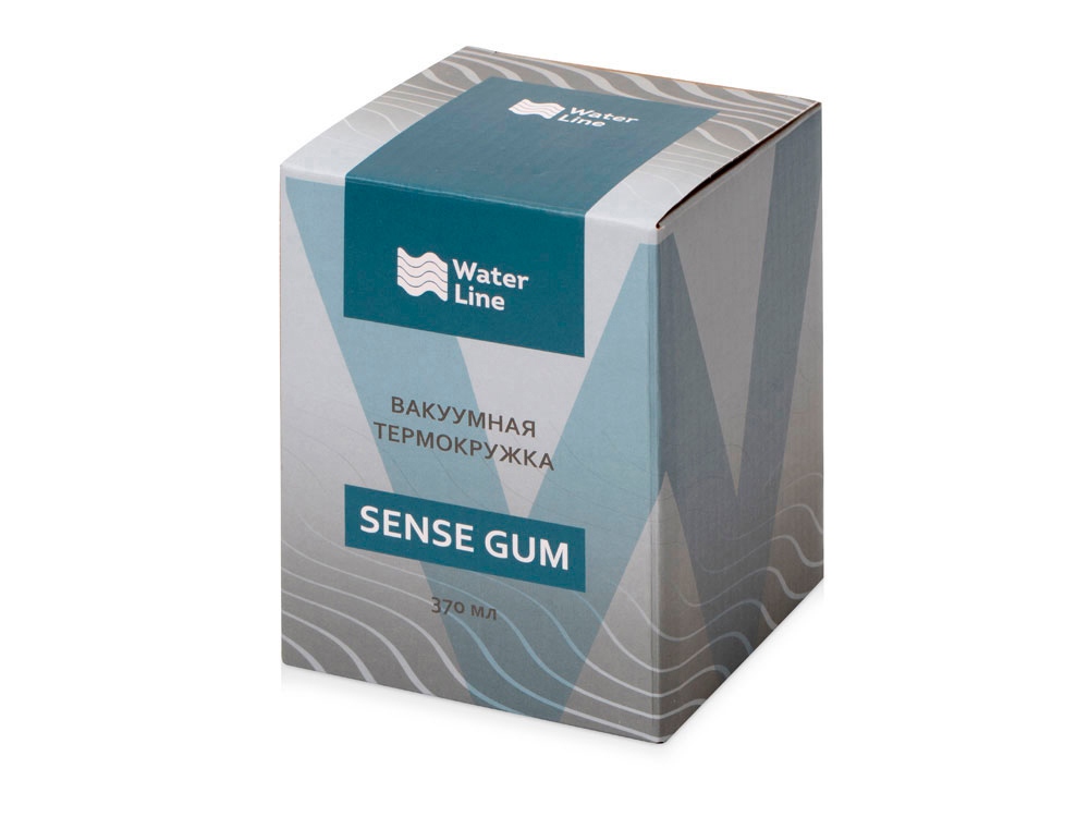 Термокружка Sense Gum, soft-touch, непротекаемая крышка, 370мл, желтый (P)