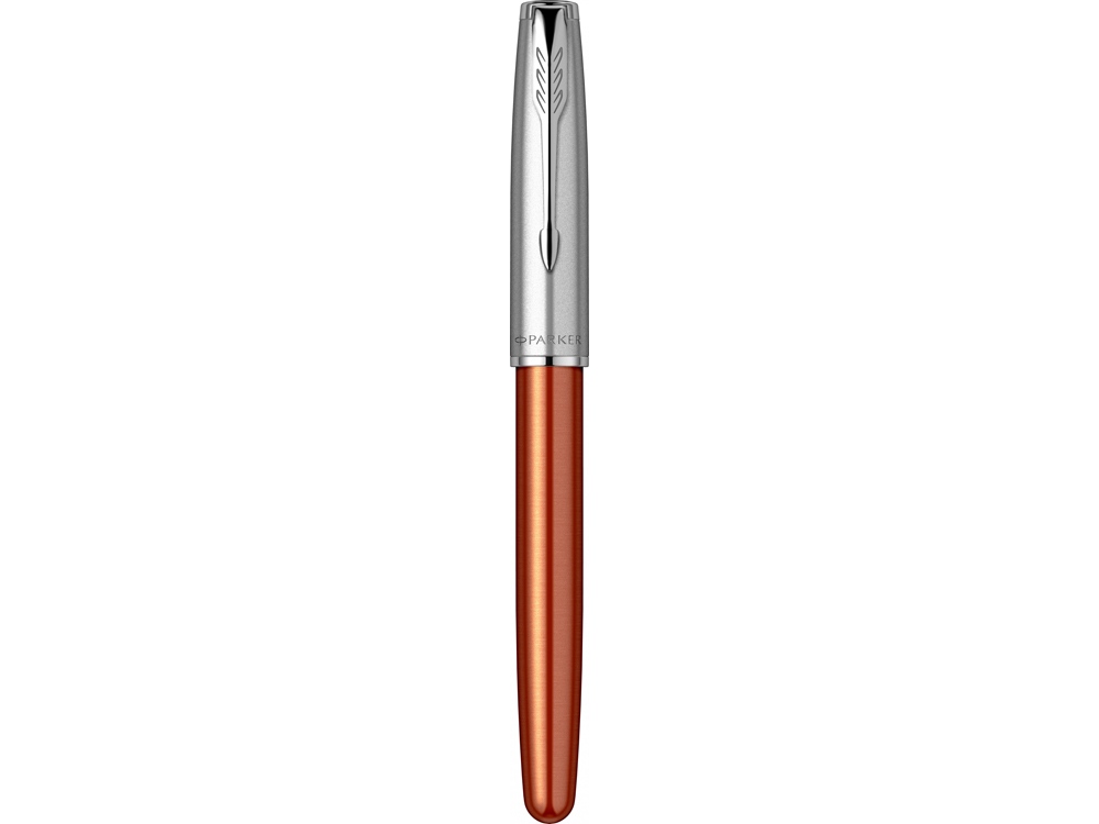 Перьевая ручка Parker Sonnet Essentials Orange SB Steel CT, перо: F, цвет чернил black, в подарочной упаковке.