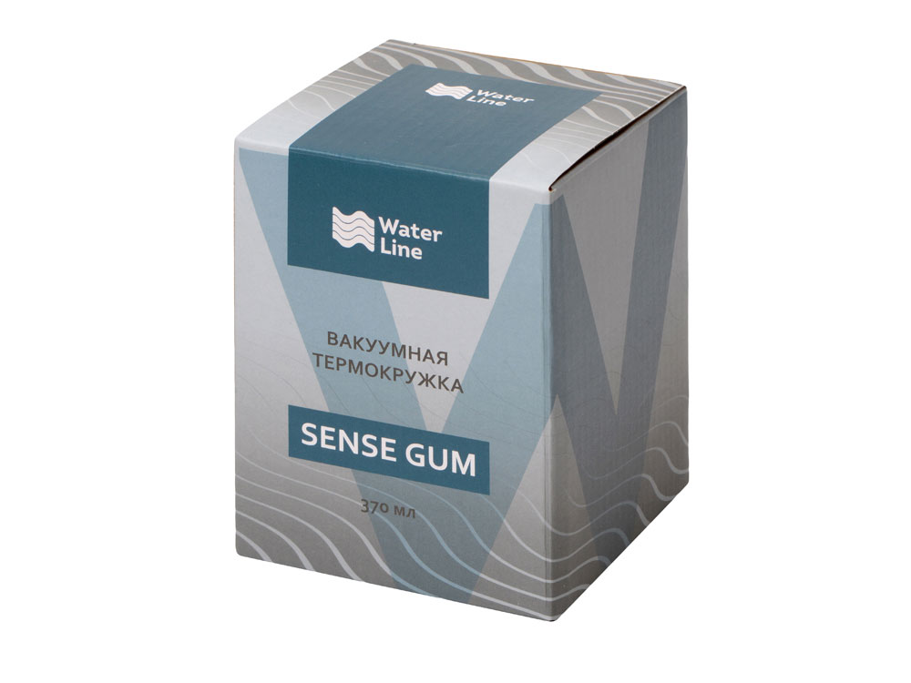 Термокружка Sense Gum, soft-touch, непротекаемая крышка, 370мл, зеленый (Р)