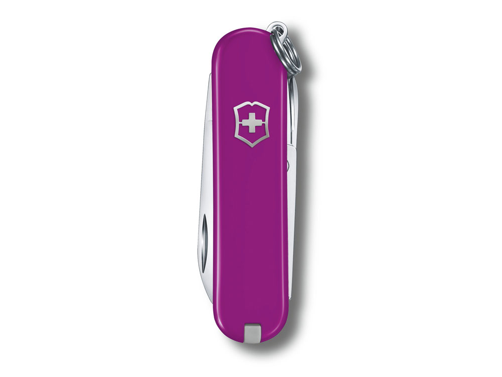 Нож-брелок VICTORINOX Classic SD Colors Tasty Grape, 58 мм, 7 функций, фиолетовый