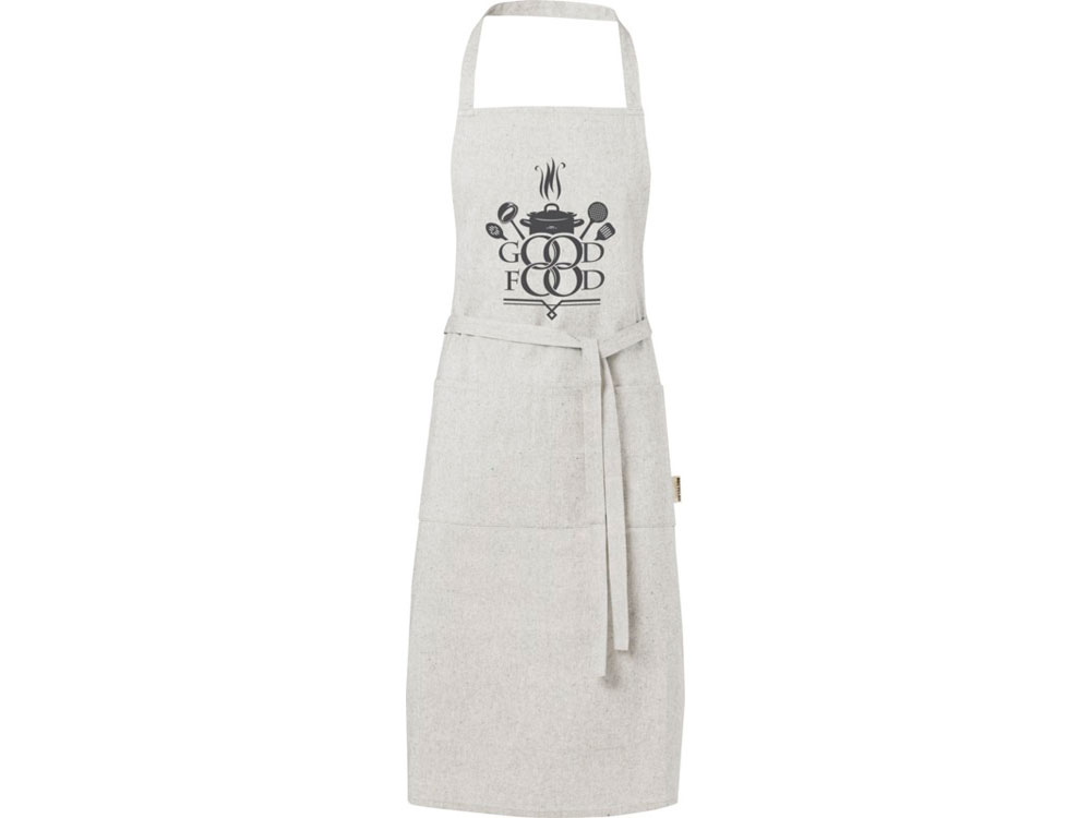 Pheebs 200 g/m2 recycled cotton apron, серый яркий