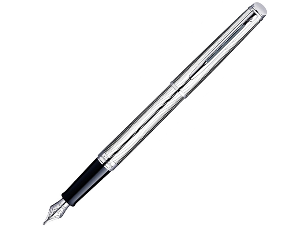 Перьевая ручка Waterman Hemisphere Deluxe , цвет: Metal CT, перо: F