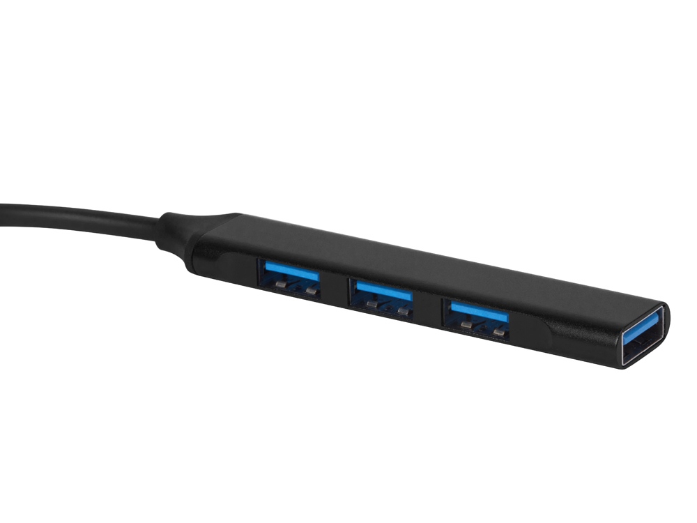 USB-хаб Link с коннектором 2-в-1 USB-C и USB-A, 2.0/3.0, черный