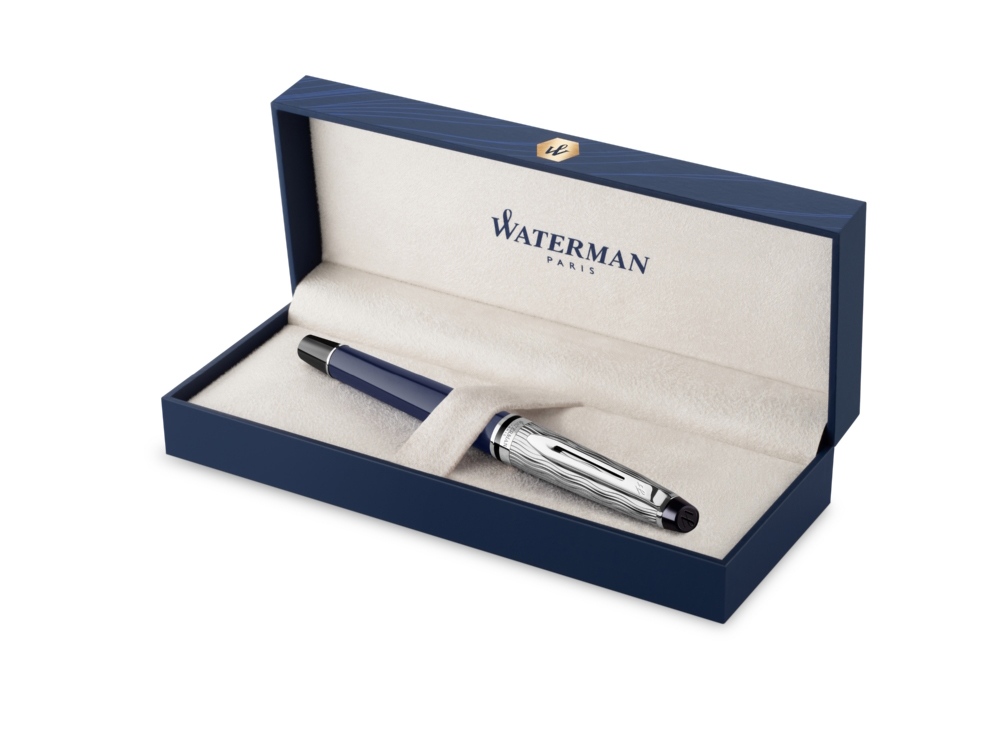 Перьевая ручка Waterman Expert22 SE deluxe Blue CT, перо: F, цвет: Blue, в подарочной упаковке